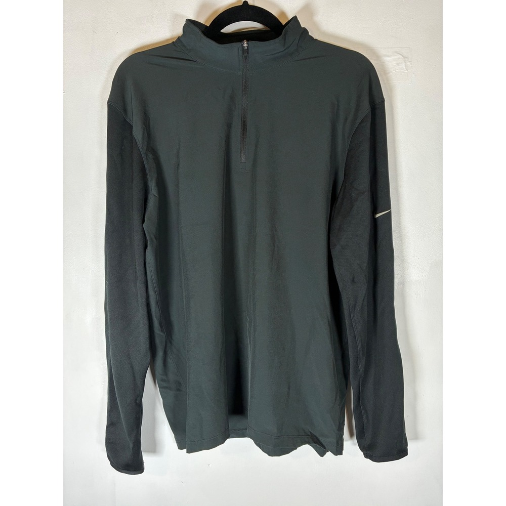 Nike Dri-FIT Medium Black‎ Quarter Zip Performance Pullover Running Athletic Top